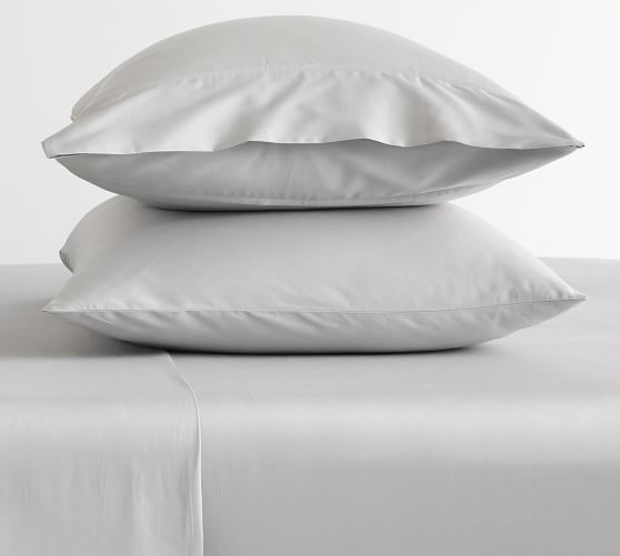 Essential Sateen Fitted Sheet Pottery Barn