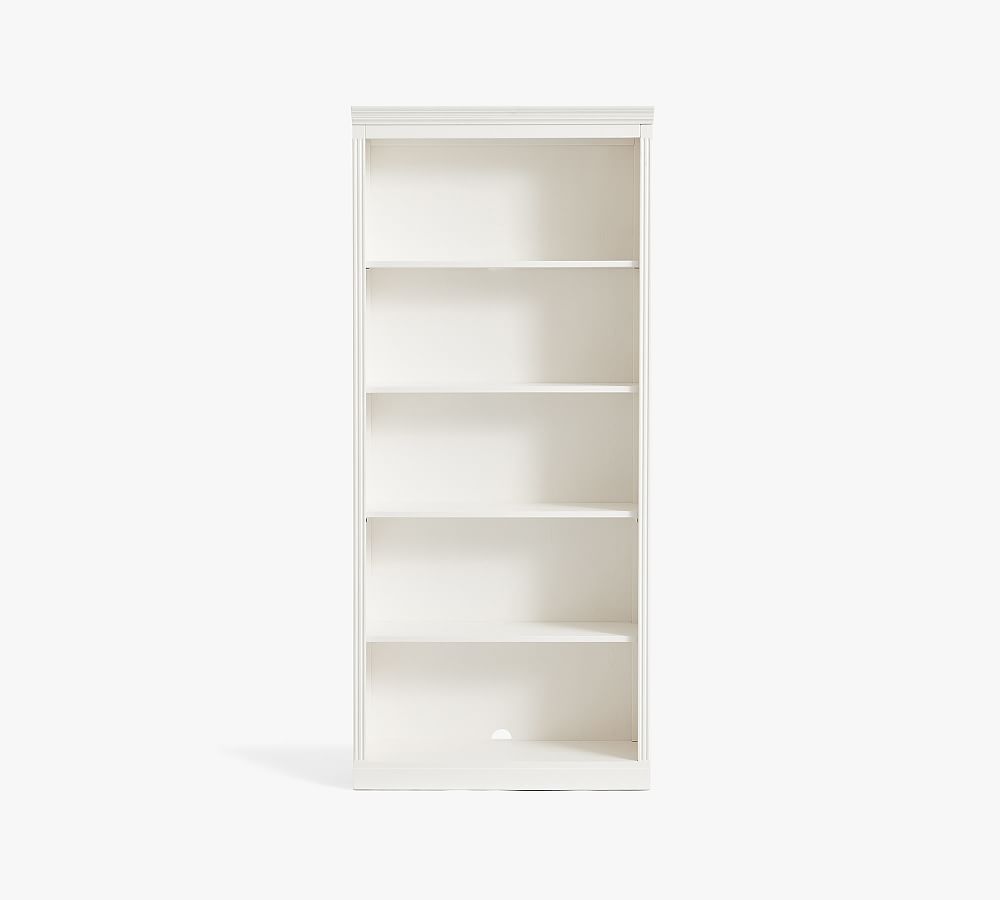 Livingston 35" White Bookcase - Furniture