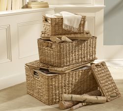 Seagrass Lidded Baskets