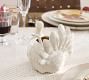 Rustic Turkey Stoneware Gravy Boat