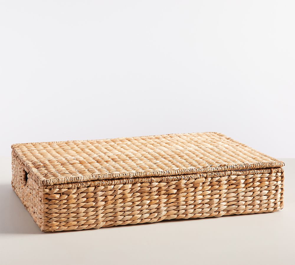 Savannah Handwoven Seagrass Lidded Underbed Basket