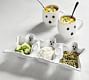 Gus the Ghost Stoneware Triple Condiment Server