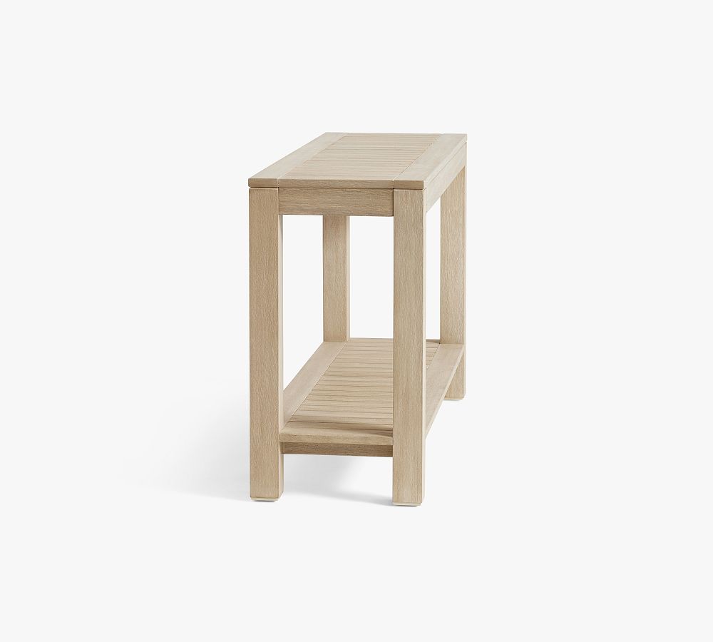Indio Eucalyptus Outdoor Console Table 51" | Pottery Barn