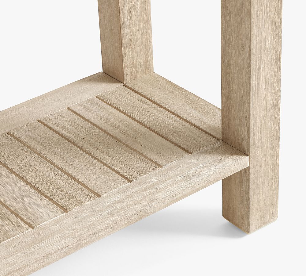 Indio Eucalyptus Outdoor Console Table 51" | Pottery Barn