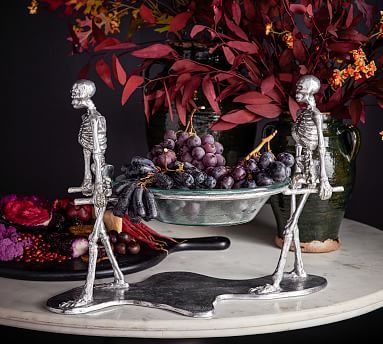 Pottery Barn dupe Metal Skeleton outlet Serving Bowl Trinket Tray Decor Centerpiece