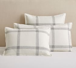 Windowpane Cotton Sham