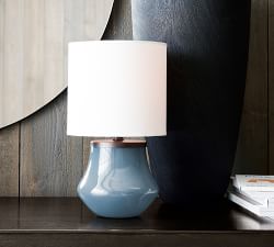 Carmen Petite Glass Table Lamp (8&quot;)