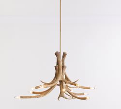 Faux Antler Petite Chandelier (43&quot;)