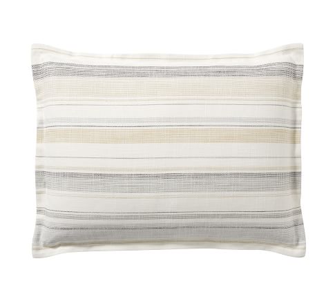 Clayton Striped Cotton Sham, Standard