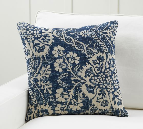 Pottery barn navy pillows best sale