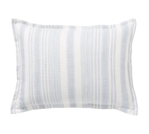 Hawthorn Striped Sham, Standard, Blue