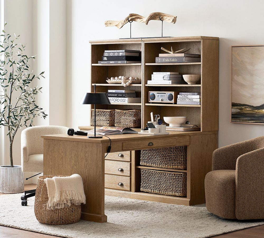Printer's Medium Peninsula Desk Suite (104&quot;)