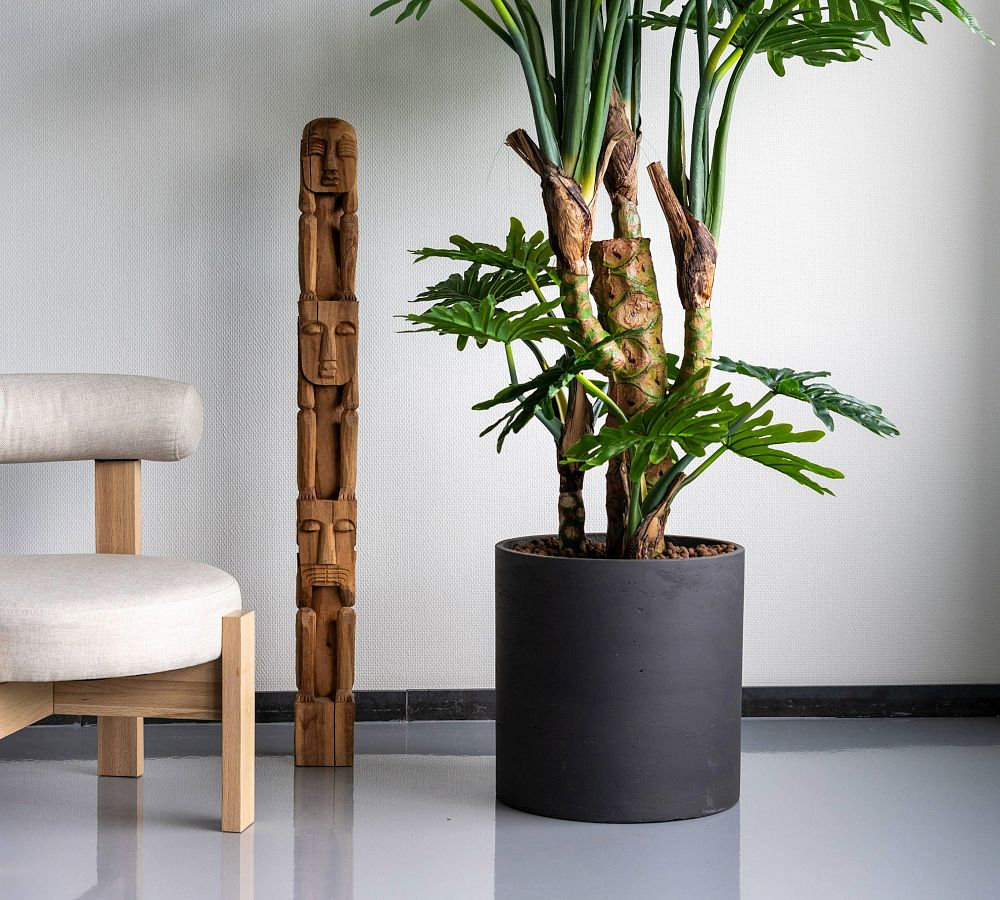 Lightweight Fiberclay Cylinder Planters