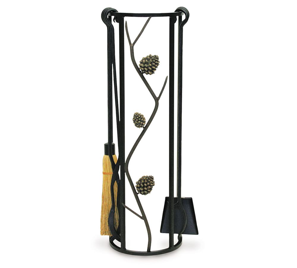 Pine Cone Fireplace Tool Set