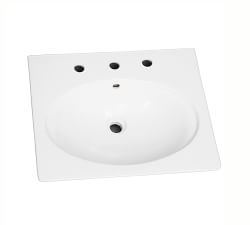 Bond 23&rdquo; Oval Ceramic Single Sink Pedestal