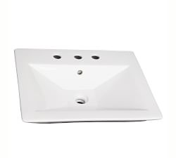 Bond 23&rdquo; Rectangular Ceramic Single Sink Pedestal
