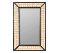 Harley Cane Rectangular Wall Mirror