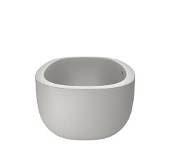 Holas 62&quot; Handcrafted Freestanding Concrete Bathtub