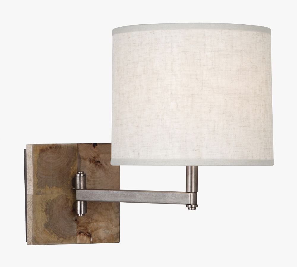 Natick Wood Swing-Arm Sconce (9'')