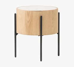 Canon Round Marble End Table
