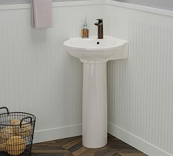 Mays 23.5&rdquo; Ceramic Single Pedestal Sink