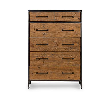 Juno Reclaimed Wood 6 Drawer Tall Dresser 36