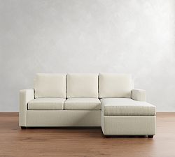 Cameron Modern Square Arm Reversible Sleeper Chaise Sectional -  Storage Available (86&quot;)