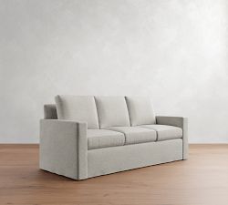 Cameron Modern Square Arm Slipcovered Sleeper Sofa (54&quot;&ndash;86&quot;)