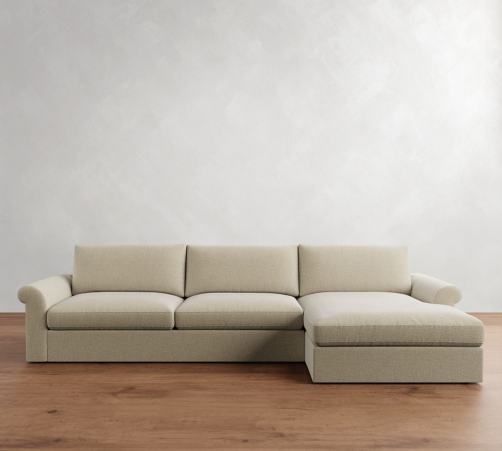Westwood Roll Arm Chaise Sectional (134&quot;&ndash;155&quot;)
