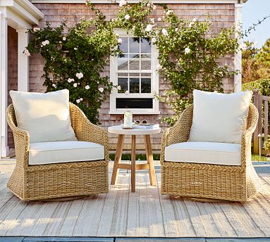 Westport Swivel Outdoor Lounge Chair with Cushion Sandstone