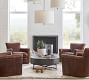 Irving Roll Arm Leather Chair