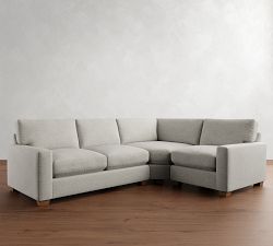 PB Comfort Modern Square Arm 3-Piece Wedge Sectional (115&quot;)
