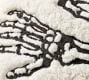 Skeleton Embroidered Sherpa Pillow