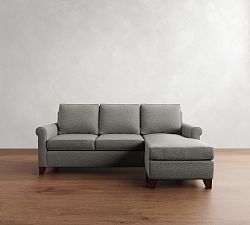 Cameron Roll Arm Reversible Chaise Sleeper Sectional - Storage Available (89&quot;)