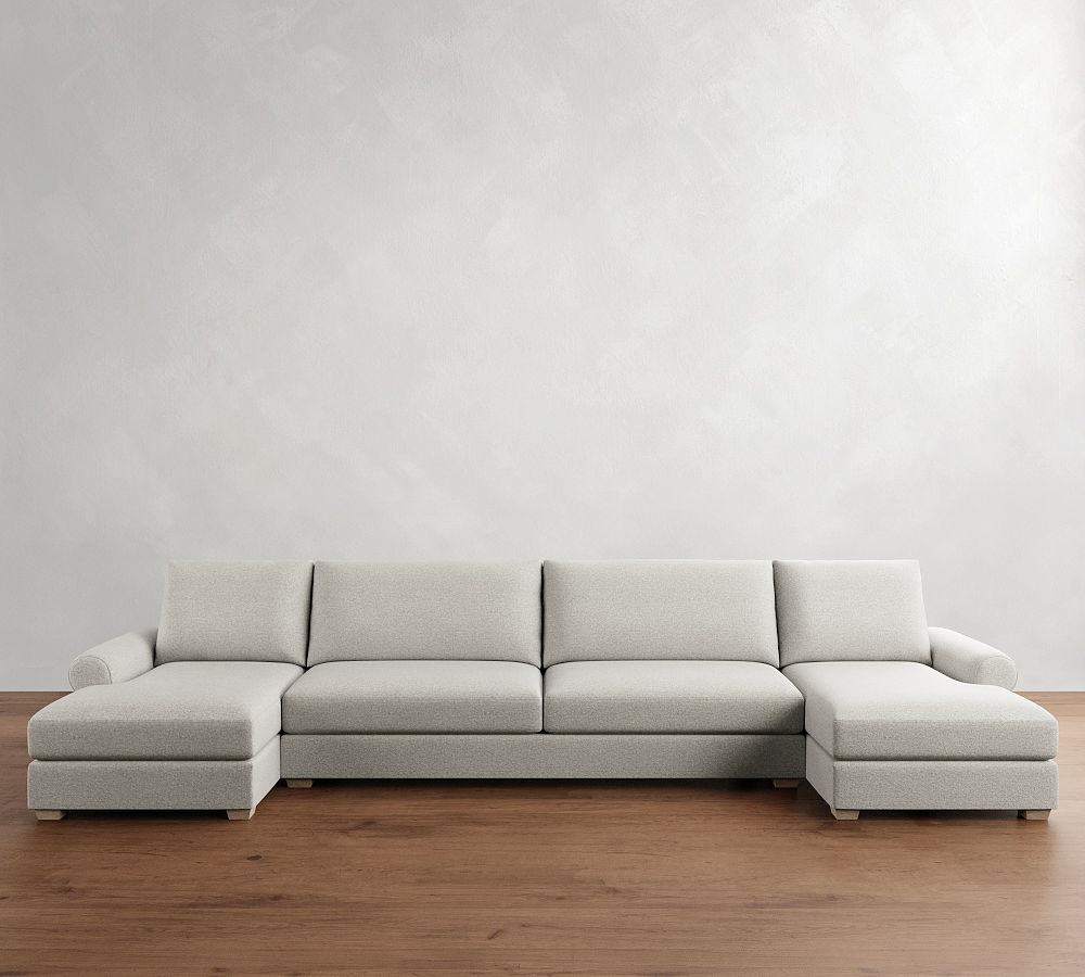 Canyon Roll Arm Double Chaise Sectional (155&quot;&ndash;209&quot;)