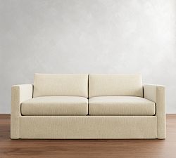 Carmel Slim Arm Slipcovered Sleeper Sofa (73&quot;-81&quot;)