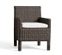 Torrey Wicker Square Arm Outdoor Dining Chair