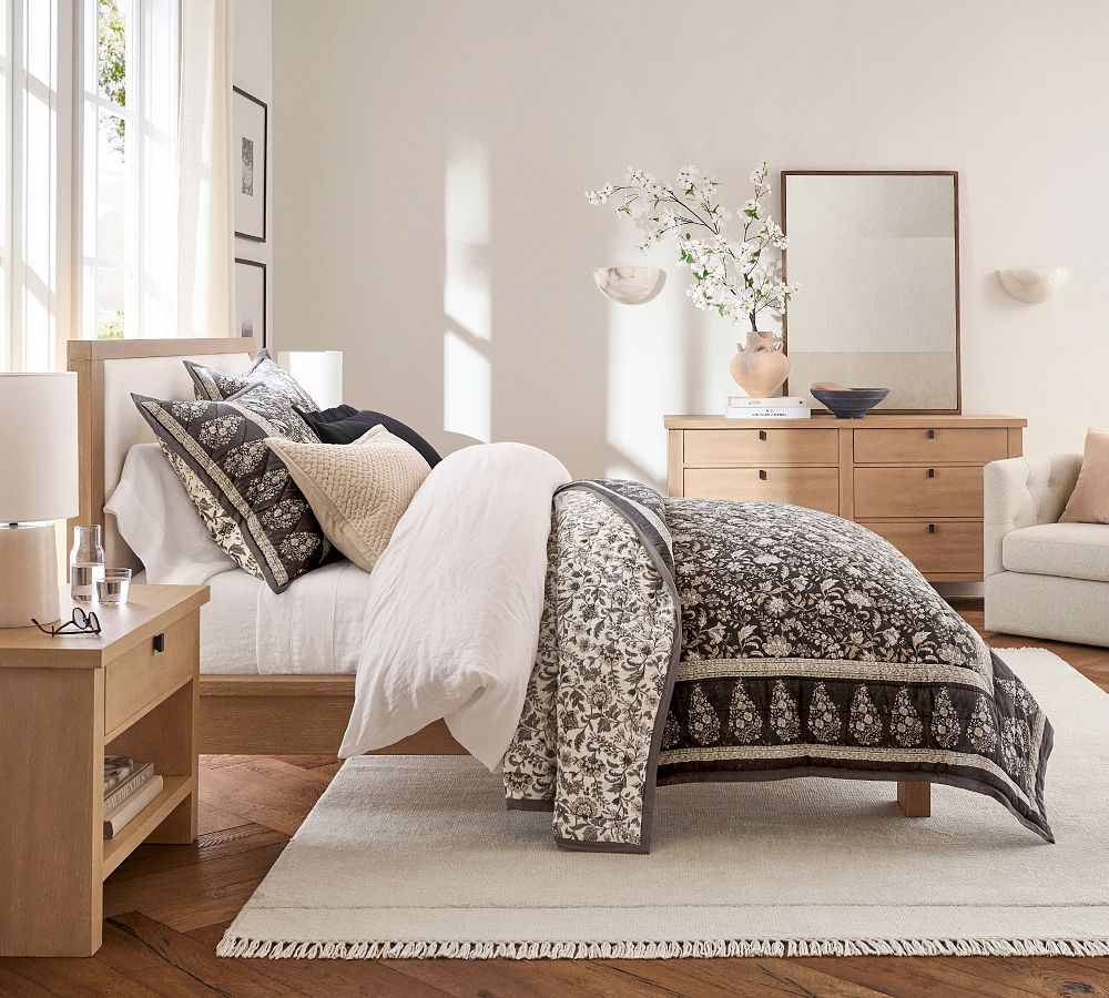 Open Box: Bette Handcrafted Reversible Quilt