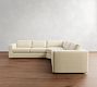 Carmel Wide Arm 3-Piece L-Shaped Wedge Sectional (123&quot;&ndash;129&quot;)