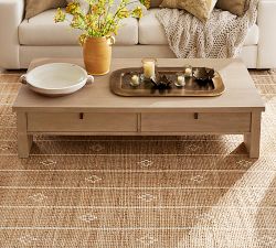 Modern Farmhouse Rectangular Coffee Table (64&quot;)