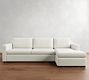 Shasta Square Arm Chaise Sleeper Sectional (117&quot;)