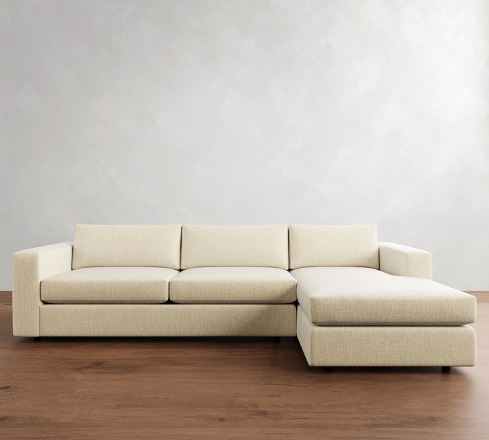 Carmel Wide Arm Chaise Sectional (113"–135")