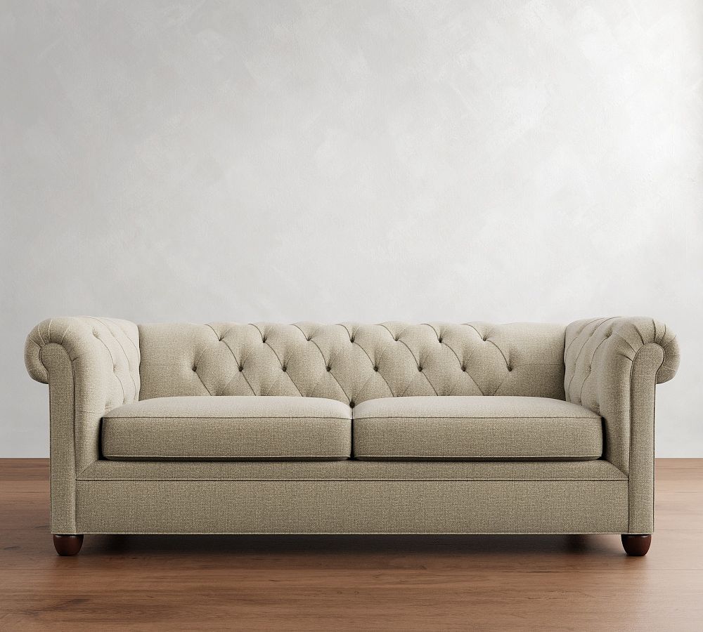 Chesterfield Roll Arm Sleeper Sofa (89&quot;)
