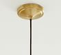 Linen Drum Shade Cord Pendant (10&quot;-14&quot;)