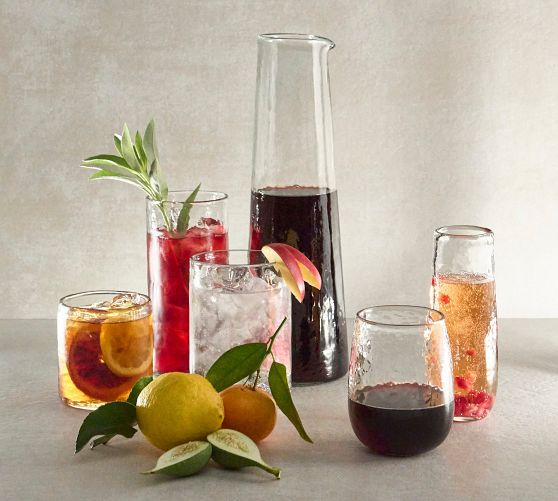 Hammered Handcrafted Stemless Wine Glasses