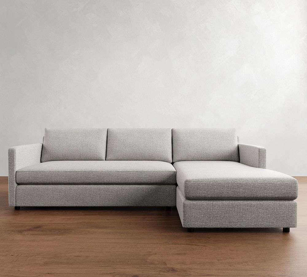 Pacifica Slim Arm Chaise Sectional (100&quot;)