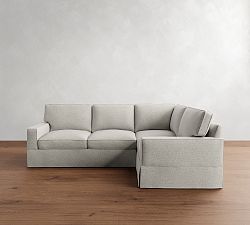 PB Comfort Square Arm Slipcovered 3-Piece Sectional (106&quot;)
