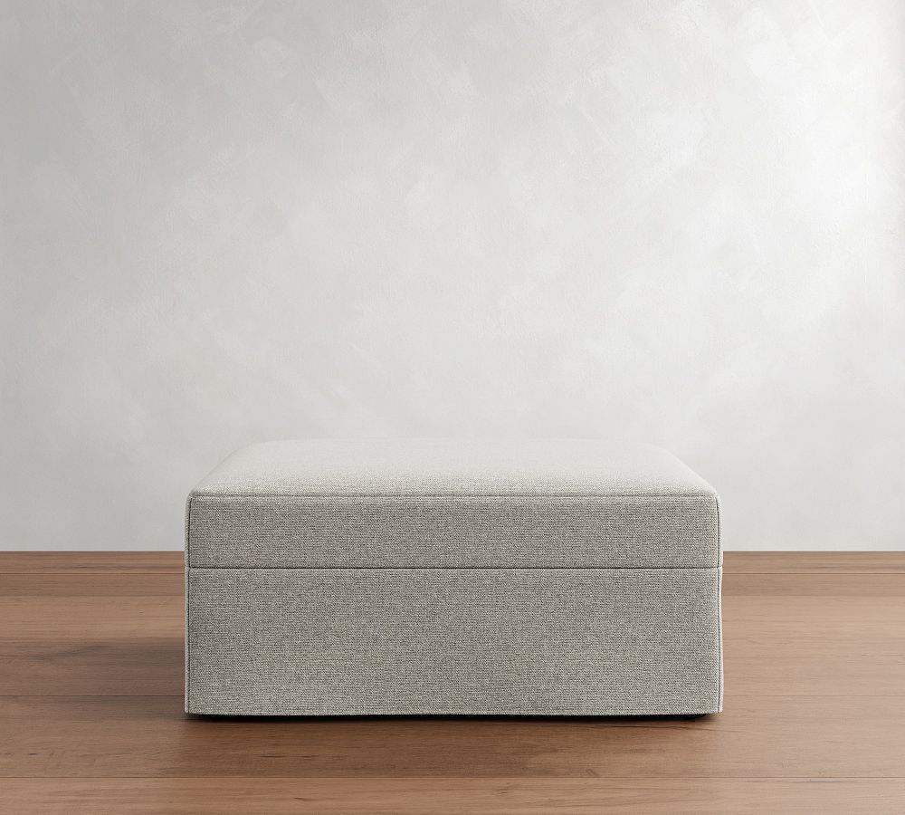 Big Sur Slipcovered Sectional Ottoman
