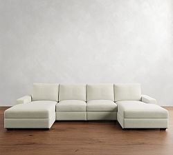 Big Sur Square Arm Power Reclining Double Chaise Sectional (146&quot;170&quot;)