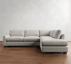 PB Comfort Modern Square Arm Return Bumper Sectional (121&quot;)